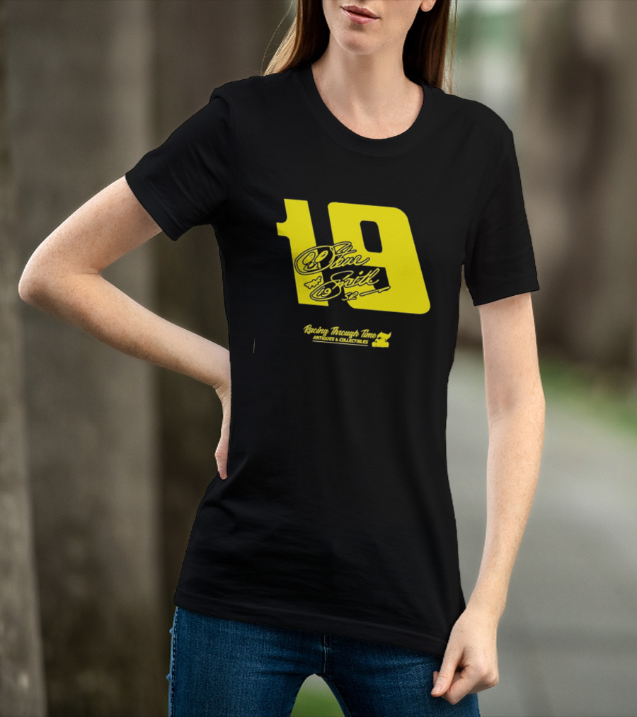 Steve Smith Sr 19 Racing Through Time Antiques Collectibles T-Shirt