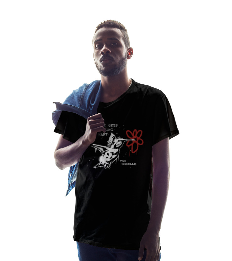 Everyone Gets Everything They Want Tom Morello Bird Flower T-Shirt