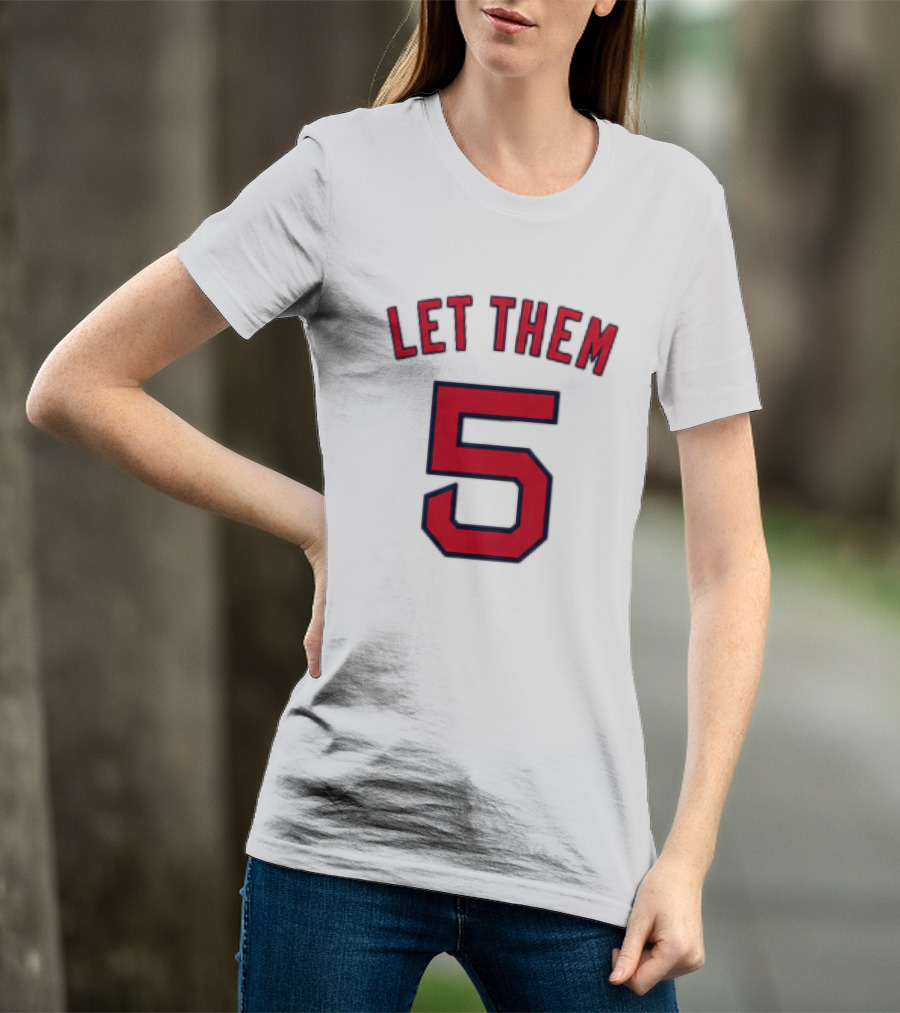 2026 Red Sox Let Them 5 Jersey Giveaway Red Sox Promotion T-Shirt