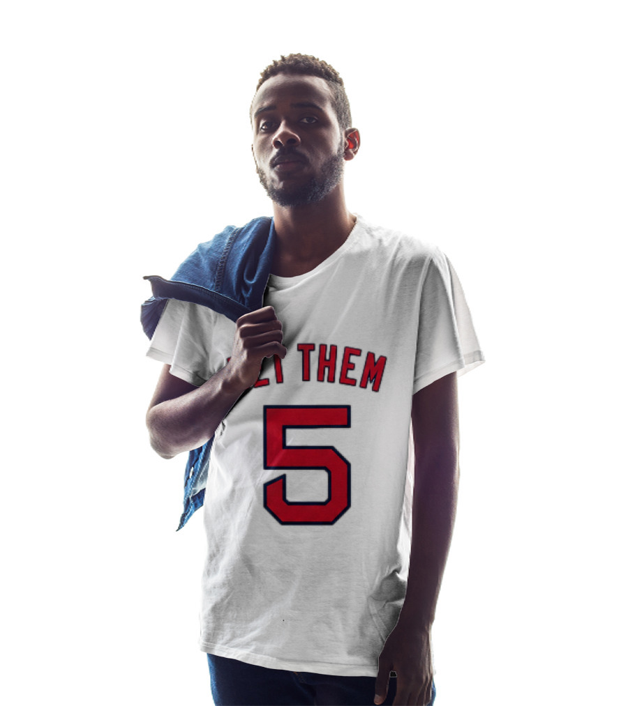 2026 Red Sox Let Them 5 Jersey Giveaway Red Sox Promotion T-Shirt