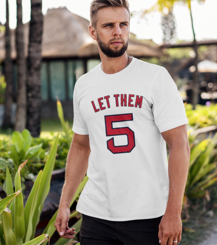 2026 Red Sox Let Them 5 Jersey Giveaway Red Sox Promotion T-Shirt
