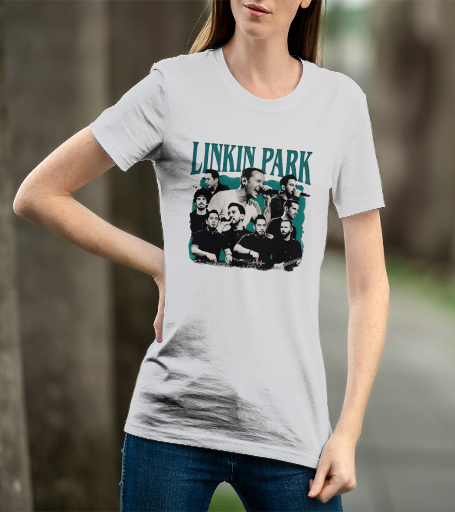 Linkin Park Chester Bennington Mike Shinoda Band Collage T-Shirt