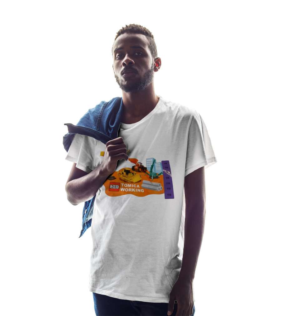 Tomica Working Construction Vehicles Crane Excavator Bulldozer T-Shirt