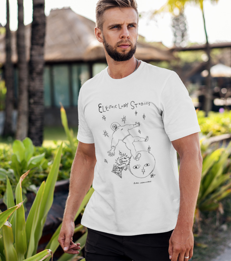 Electric Lady Studios Daniel Johnston Els Lost In Space T-Shirt