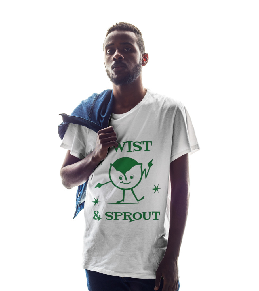Twist And Sprout Dancing Vegetable Character Fun T-Shirt