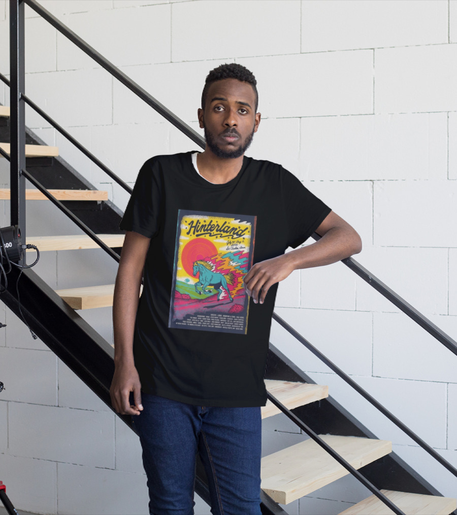Hinterland Music Festival 2026 St. Charles Iowa July 30 August 2 Lineup Kaleidoscopic Horse T-Shirt