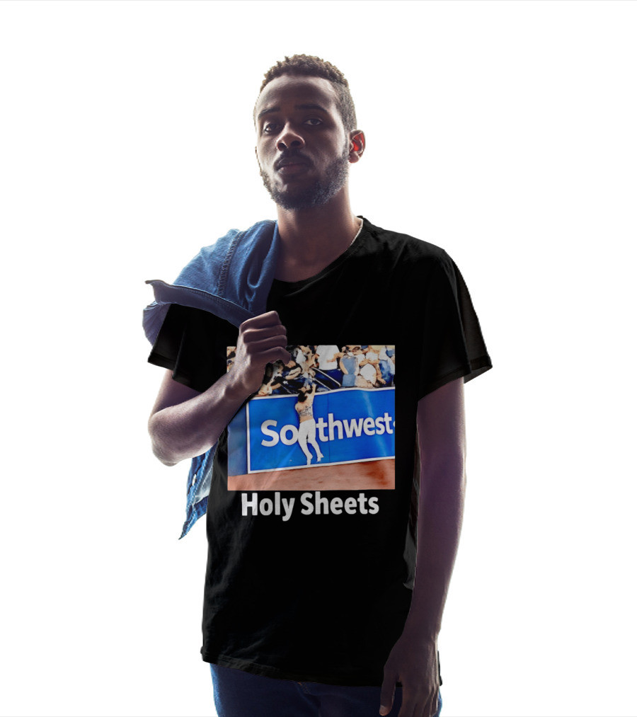 Southwest Holy Sheets Baseball Meme Fan Reaching Catch T-Shirt