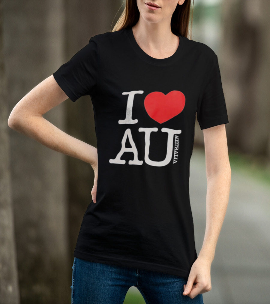 I Love AU Heart Australia Souvenir T-Shirt