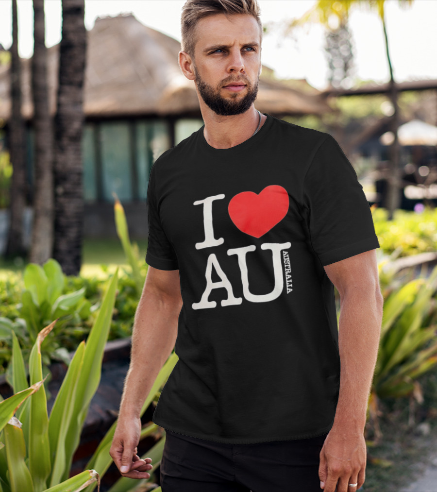 I Love AU Heart Australia Souvenir T-Shirt