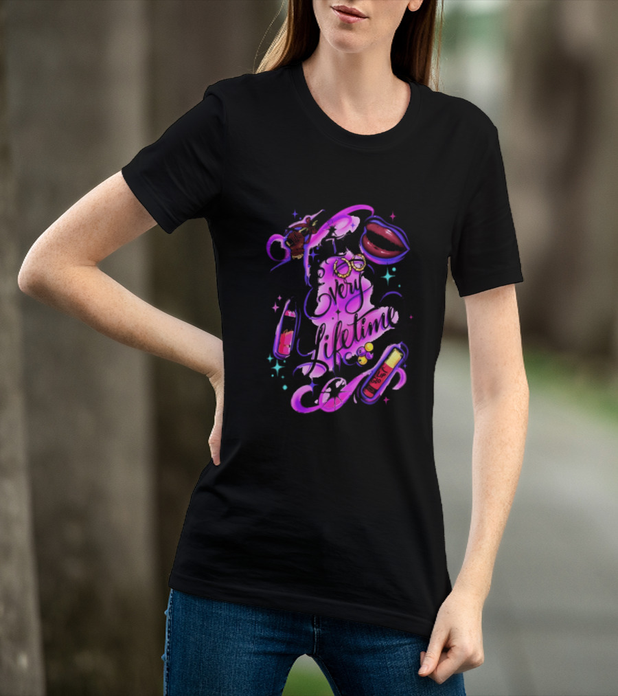In Every Lifetime Hustle Lip Glo Airbrush T-Shirt