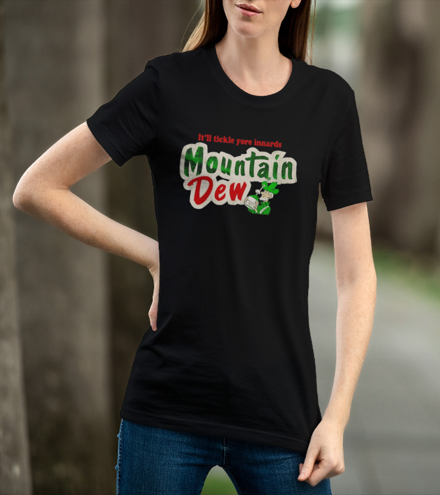 It'll Tickle Yore Innards Mountain Dew Classic Vintage Look T-Shirt