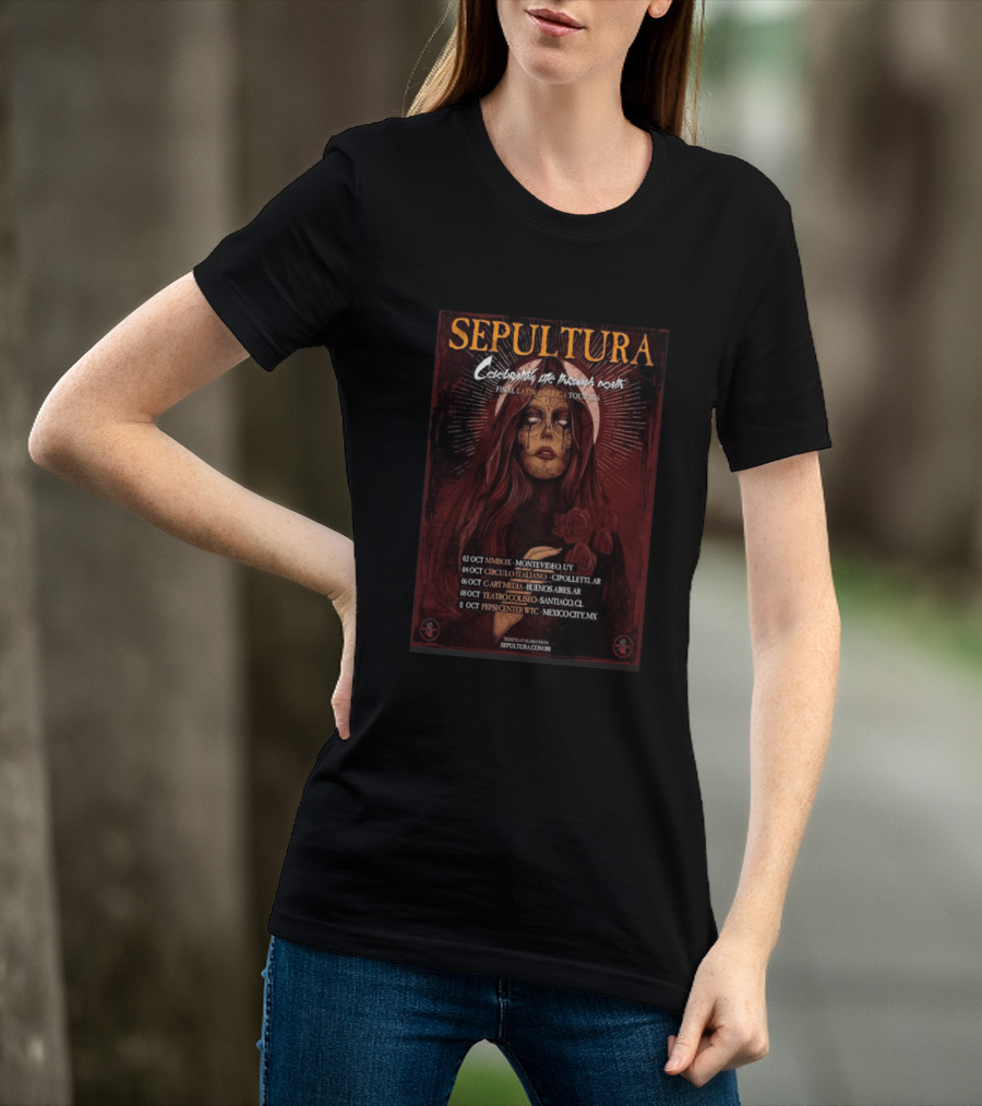 Sepultura Celebrating The Thorn Of Death Final Latin America Tour 2026 T-Shirt