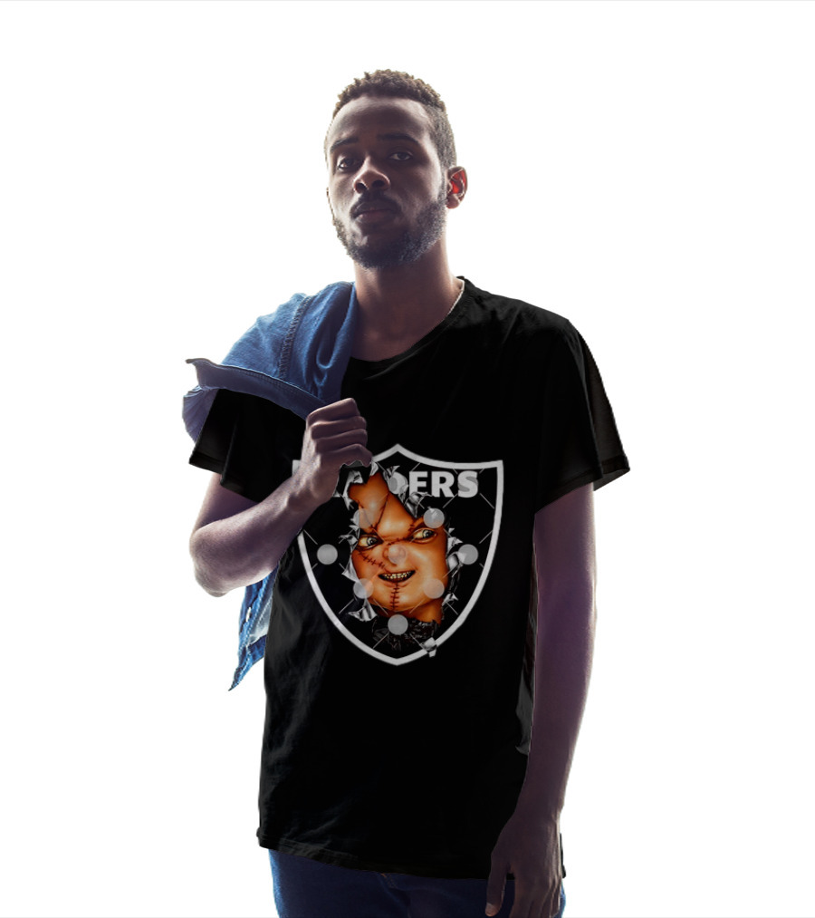 Chucky Doll Raiders Horror Las Vegas NFL T-Shirt