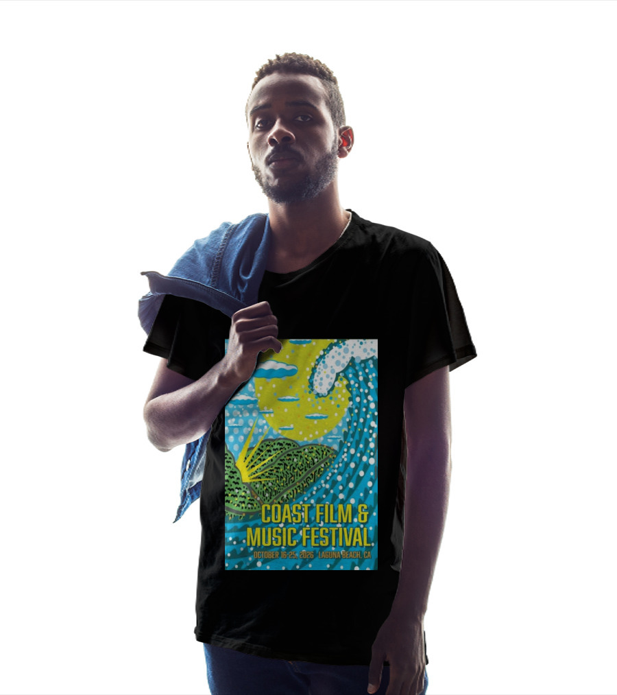 Coast Film And Music Festival Laguna Beach CA October 16 25 2026 Scenic Wave Sun And Clouds T-Shirt