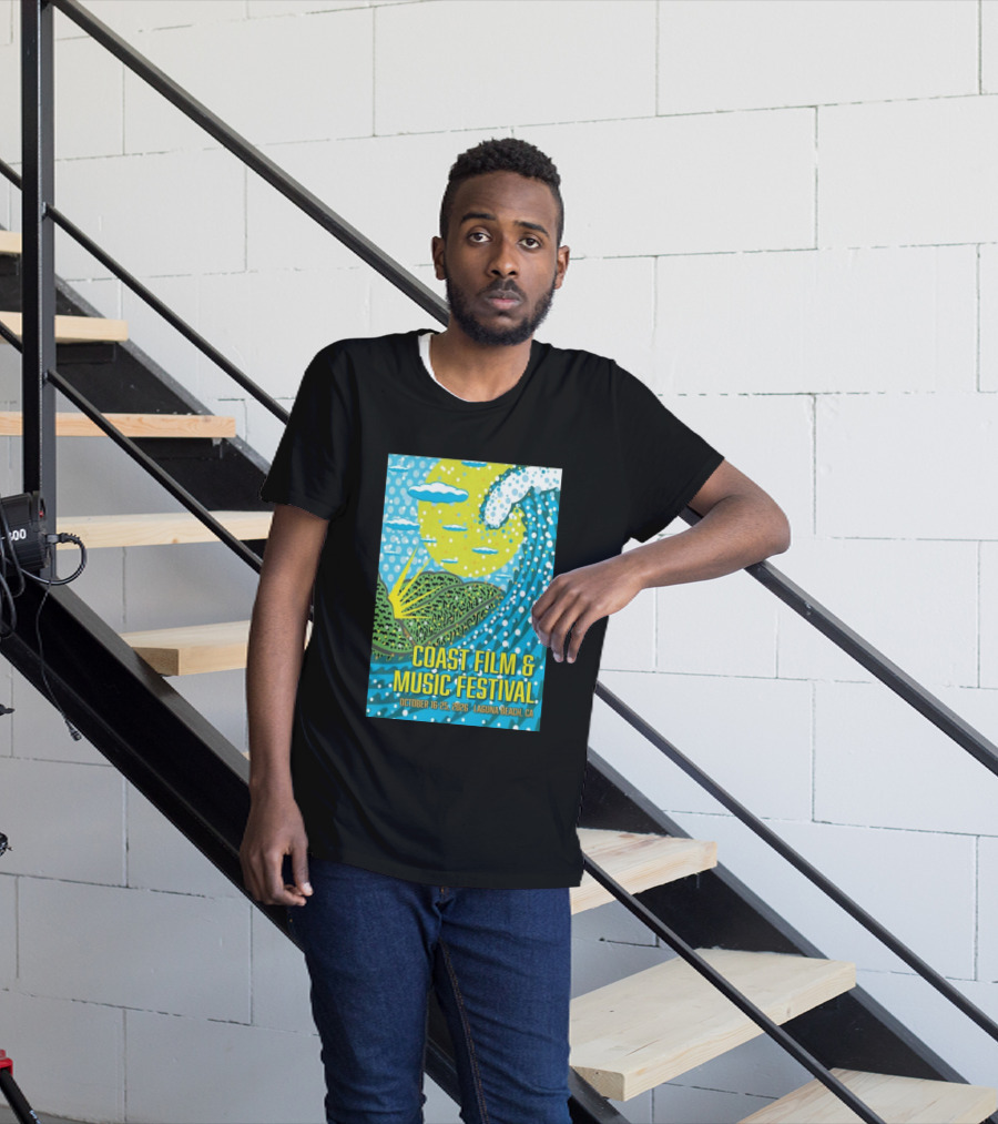 Coast Film And Music Festival Laguna Beach CA October 16 25 2026 Scenic Wave Sun And Clouds T-Shirt