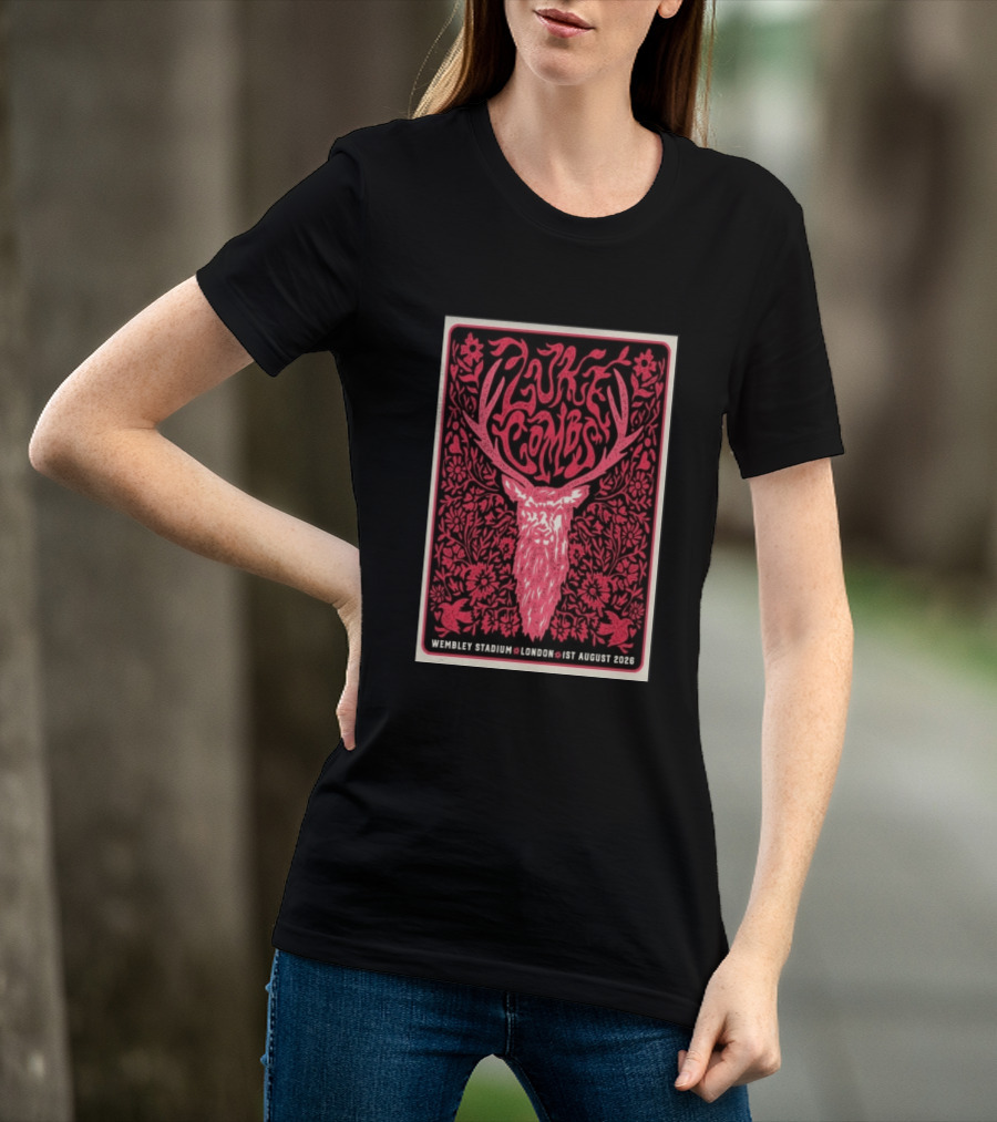 Luke Combs Wembley Stadium London 1st August 2026 Floral Antler T-Shirt