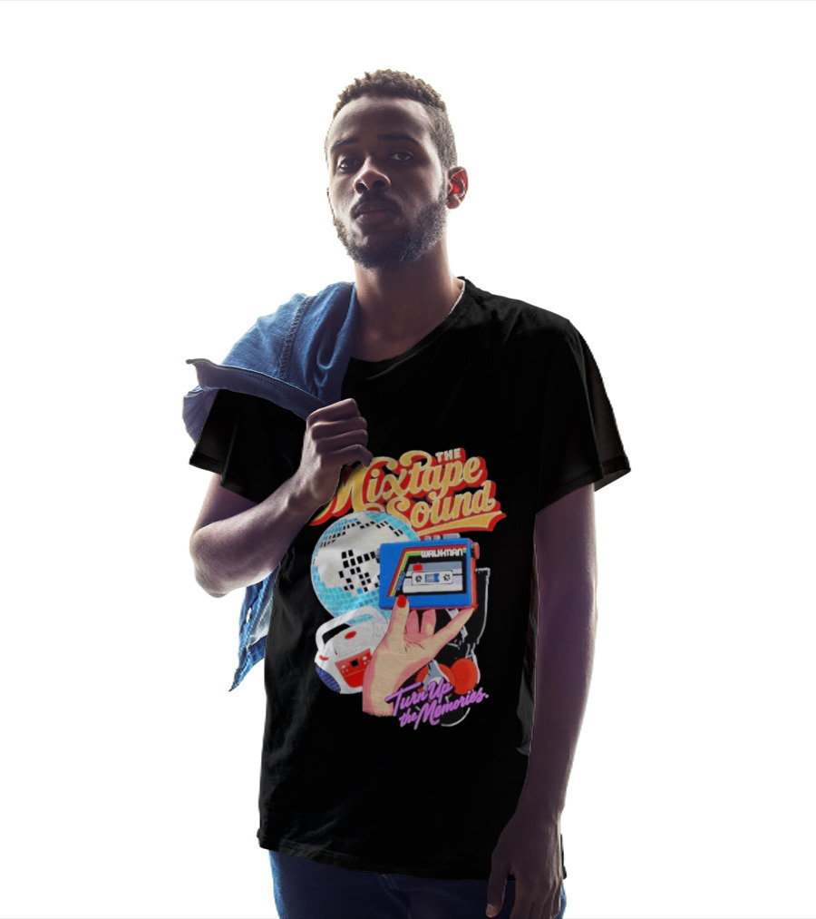 The Mixtape Sound Walkman Turn Up The Memories Disco Vibes T-Shirt