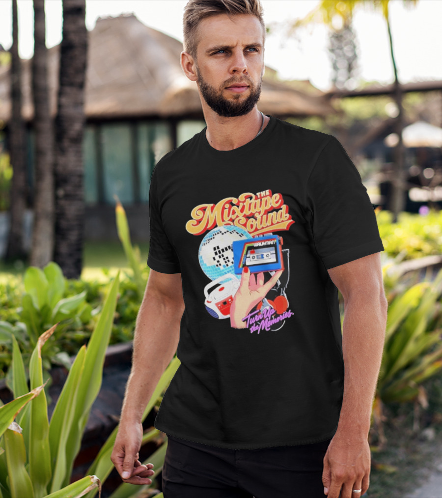 The Mixtape Sound Walkman Turn Up The Memories Disco Vibes T-Shirt