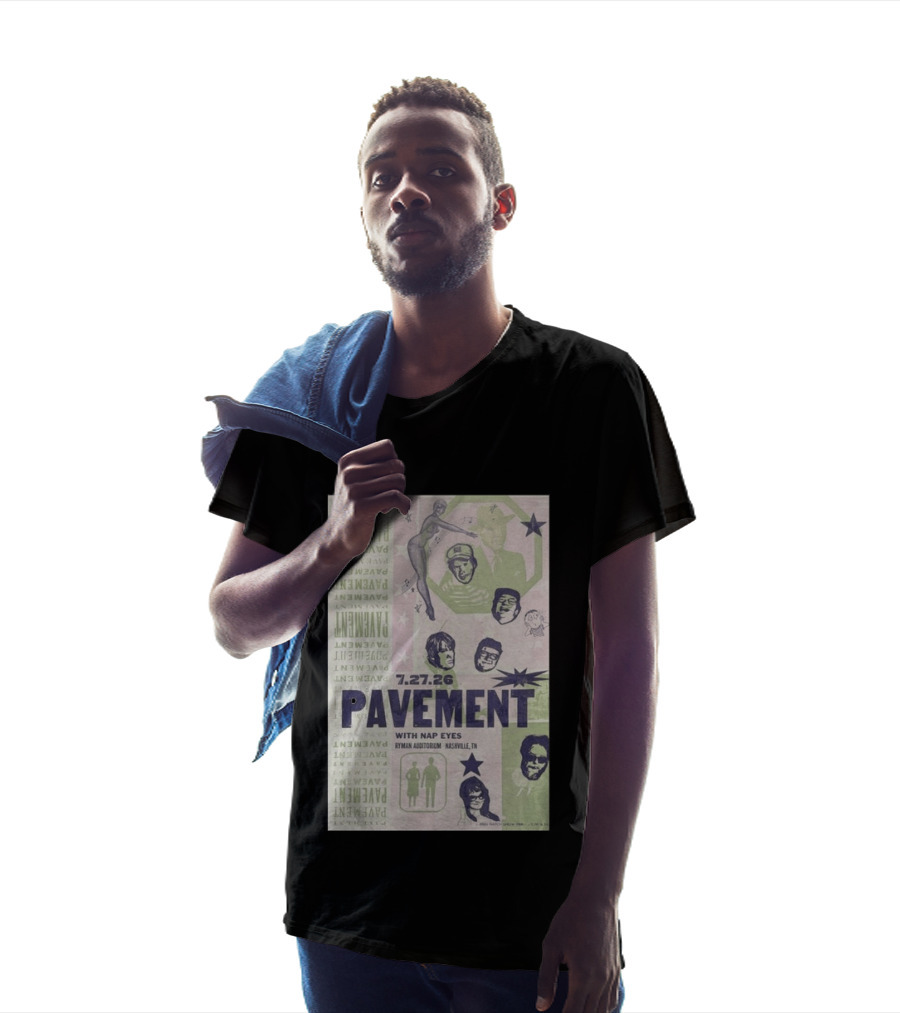 Pavement With Nap Eyes Ryman Auditorium Nashville Jul 27 2026 T-Shirt