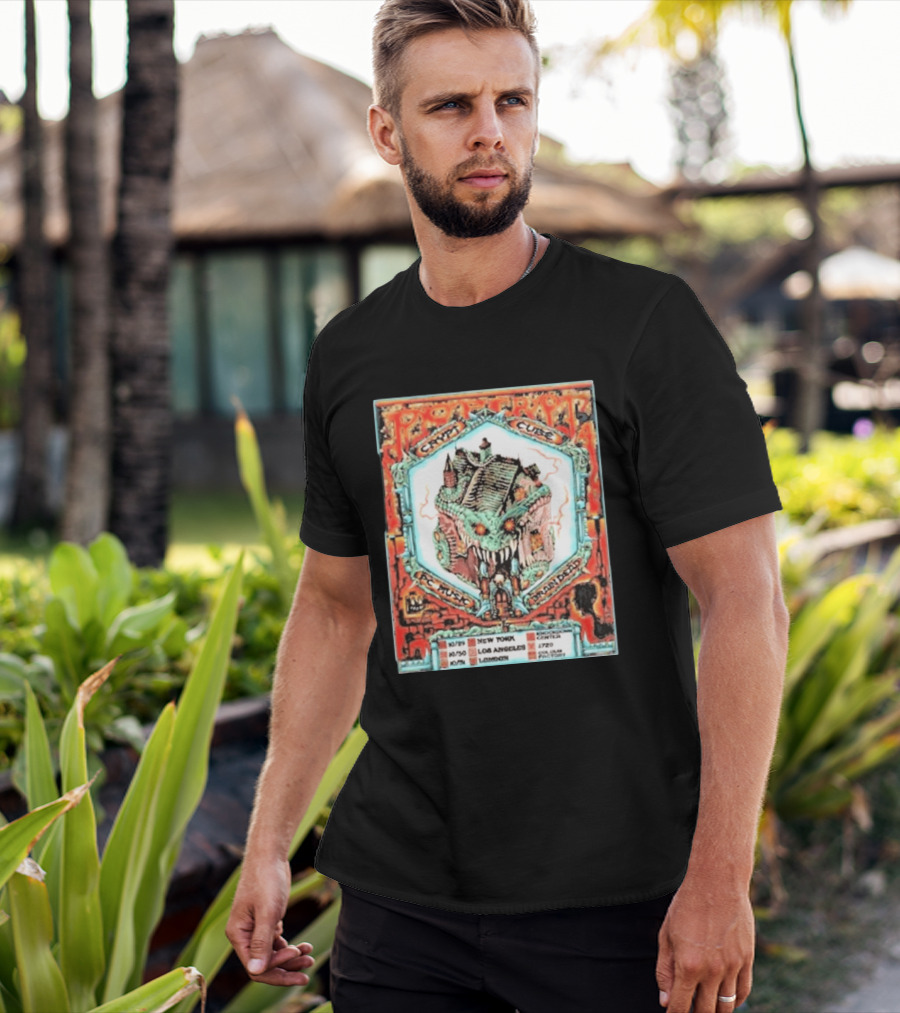 Pop Crypt Crypto Graphic Cube PC Music Brain Dead 2026 Tour New York Los Angeles London T-Shirt