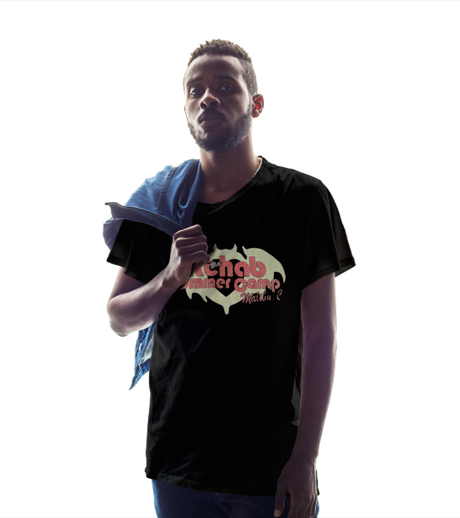 Rehab Summer Camp Malibu C Distressed Bat Wing T-Shirt