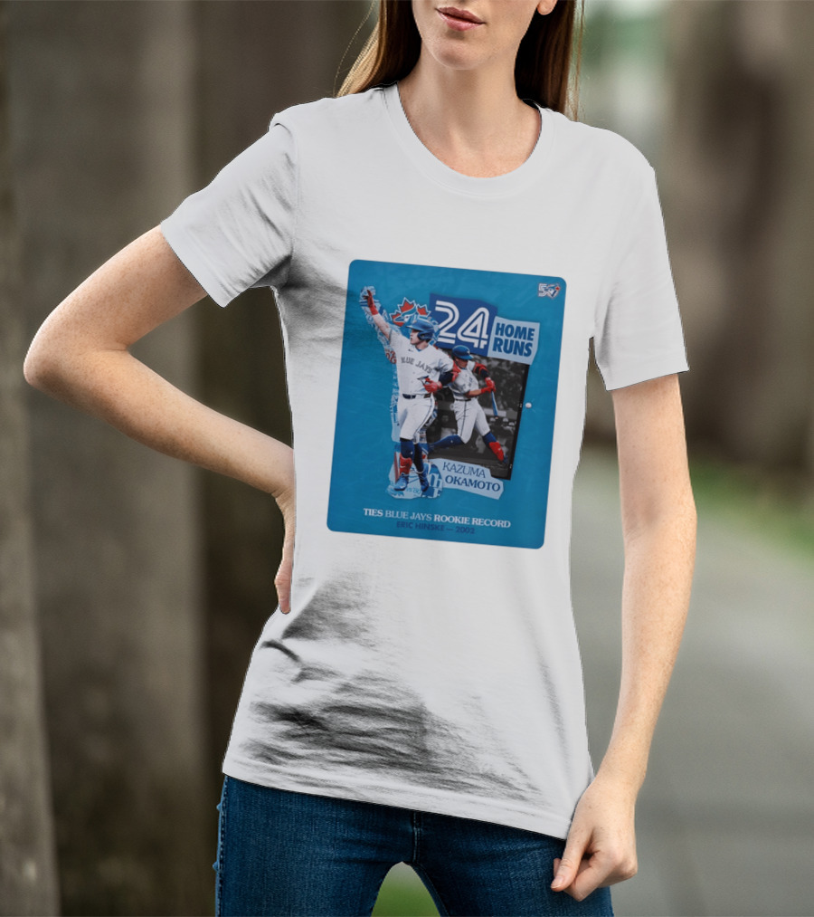 Kazuma Okamoto 24 Home Runs Ties Blue Jays Rookie Record Eric Hinske 2002 T-Shirt