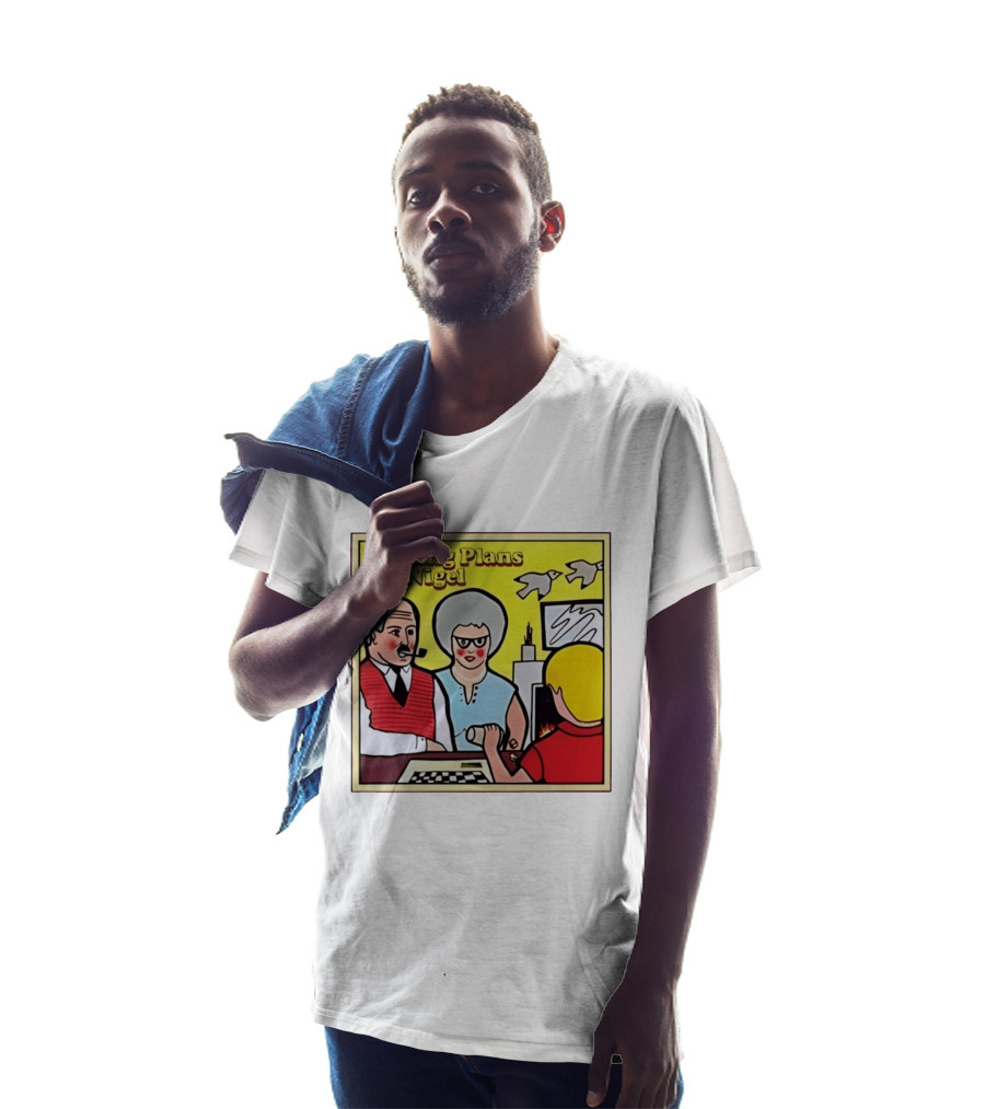 Making Plans For Nigel XTC New Wave English Rock Scene Yellow Background Birds Family T-Shirt