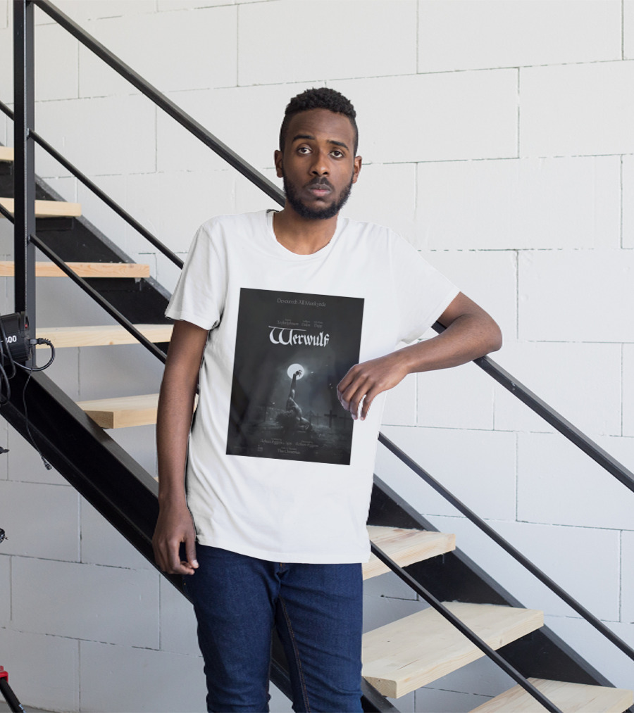 Werwulf Devoureth All Mankynde Featuring Aaron Taylor Johnson Willem Dafoe Lily Rose Depp T-Shirt