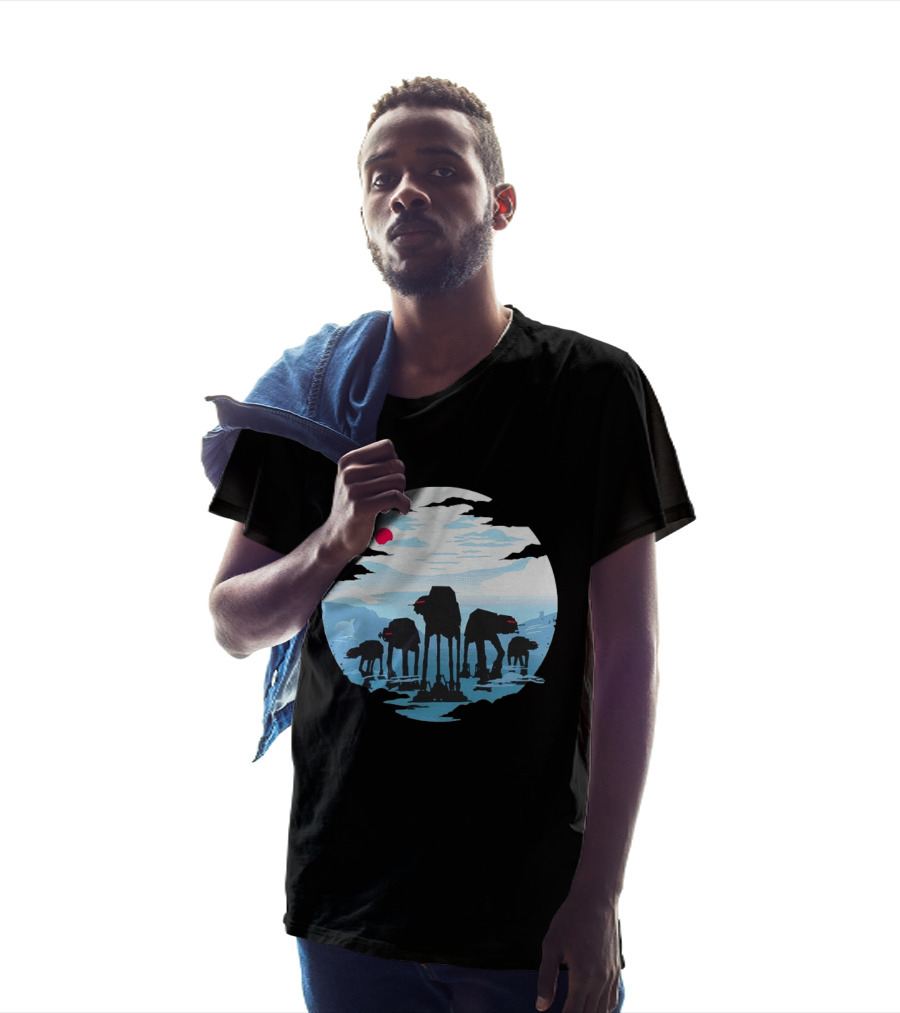 AT AT Walkers Ice Planet Battle Scene T-Shirt