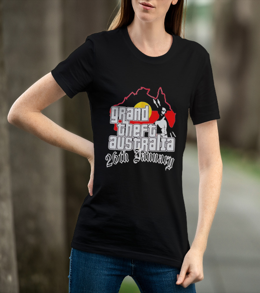 Grand Theft Australia 26th January Map Australian T-Shirt