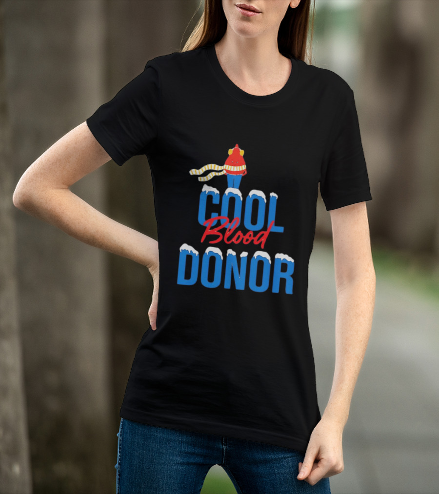 Cool Blood Donor Winter T-Shirt