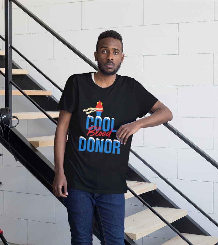 Cool Blood Donor Winter T-Shirt
