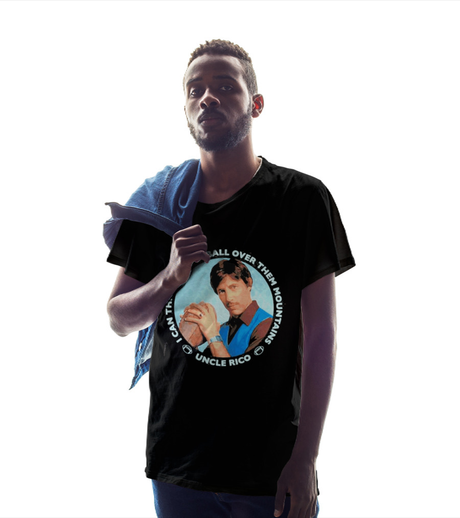 Uncle Rico I Can Throw A Football Over Them Mountains Napoleon Dynamite T-Shirt