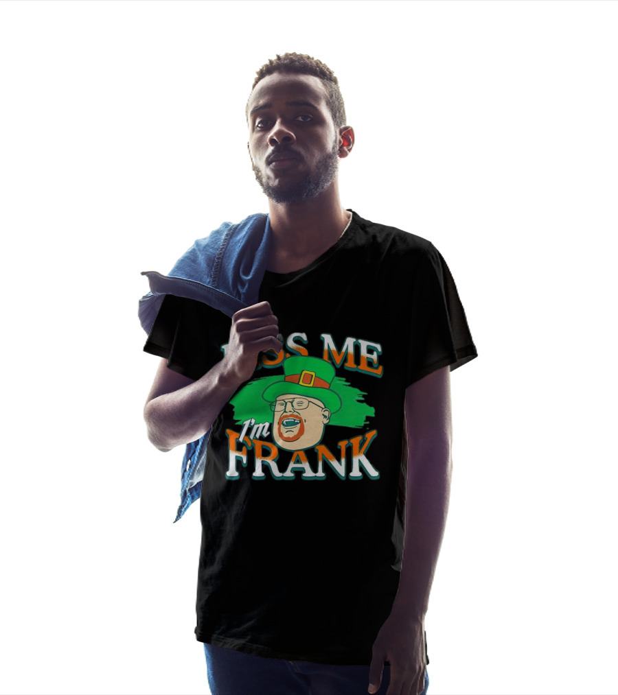 Kiss Me I'm Frank Leprechaun Hat Ginger Beard T-Shirt