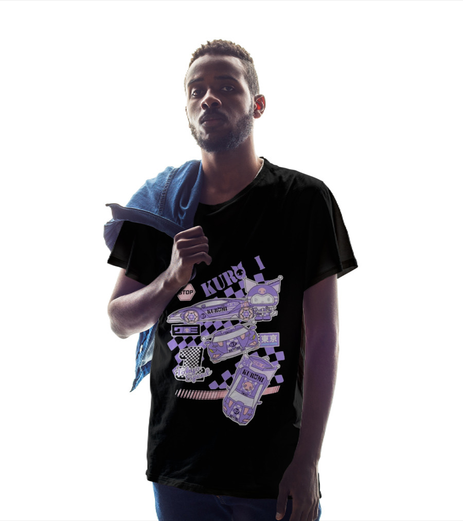 Kuromi Tokyo Speed Racing Number 07 Go Stop T-Shirt