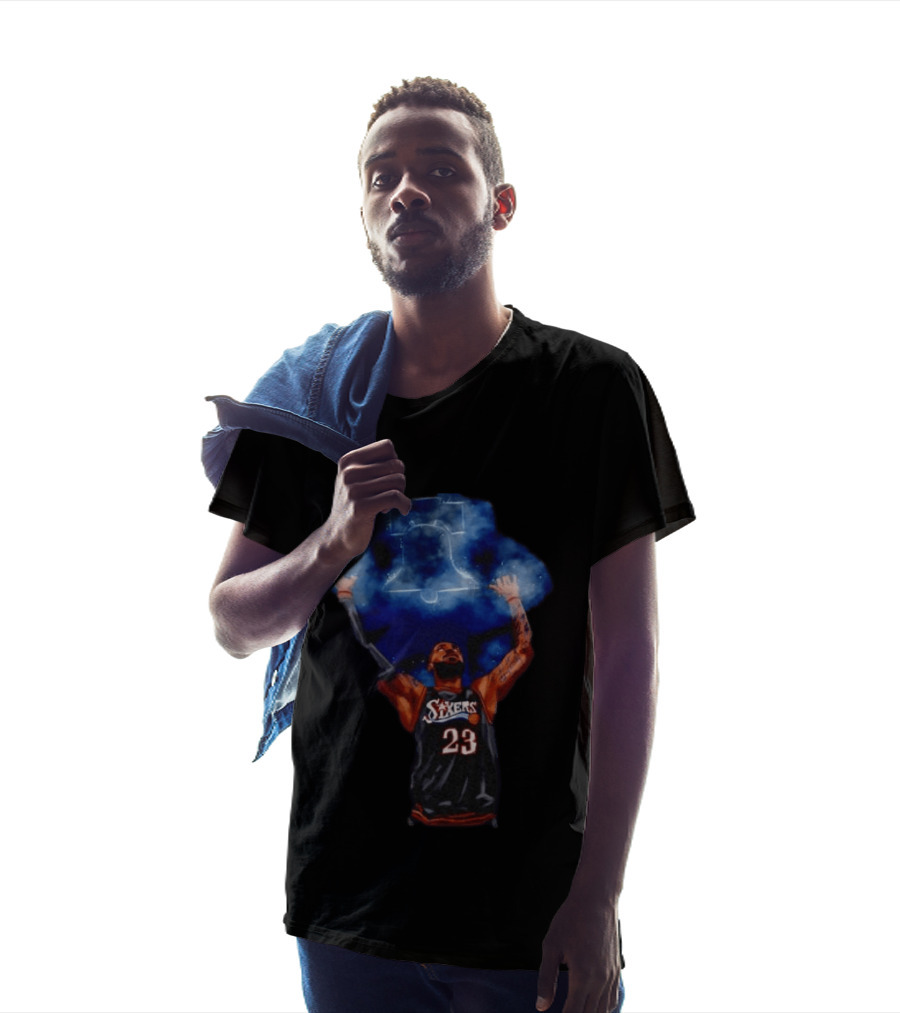 LeBron James Chalk Toss 23 Sixers Philadelphia Basketball 76ers Liberty Bell T-Shirt
