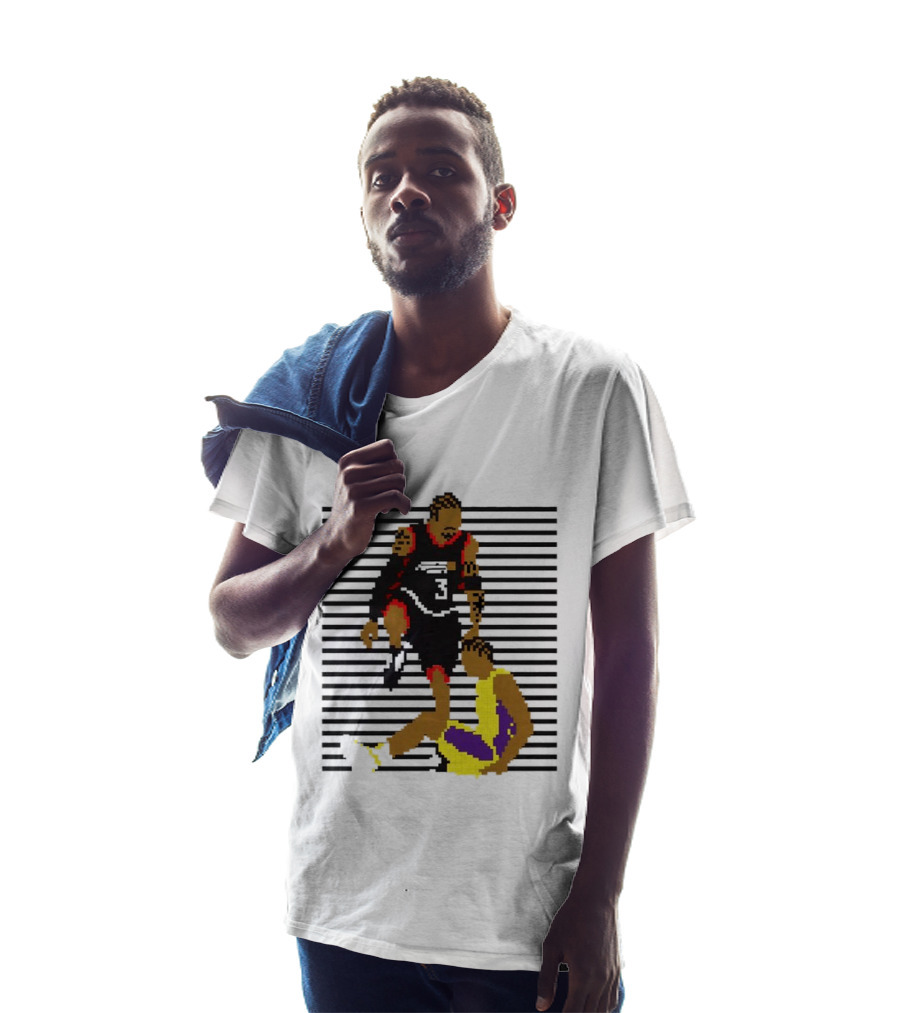 16 Bit Allen Iverson Steps Over Tyronn Lue Basketball Iconic Moment NBA Fans T-Shirt