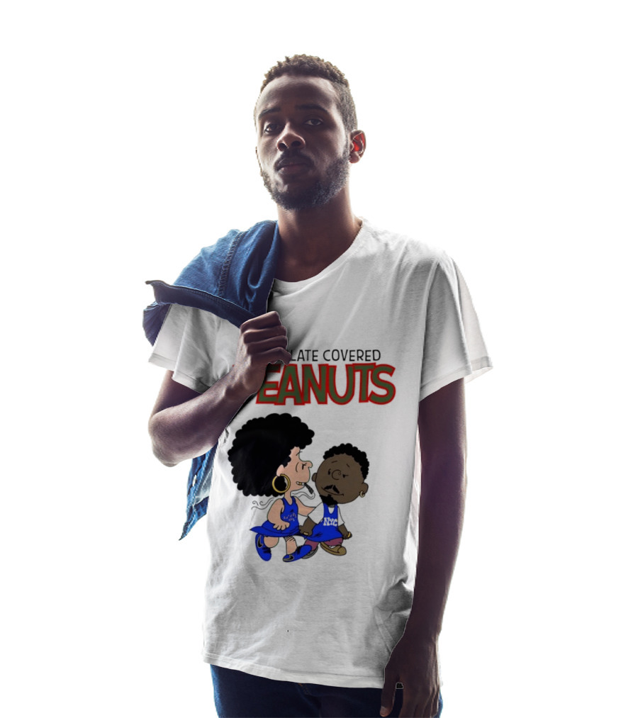 Chocolate Covered Peanuts Characters In Knicks Jerseys T-Shirt
