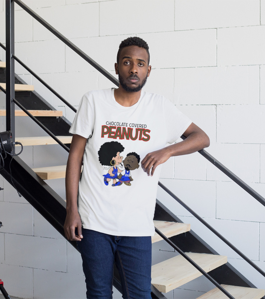 Chocolate Covered Peanuts Characters In Knicks Jerseys T-Shirt