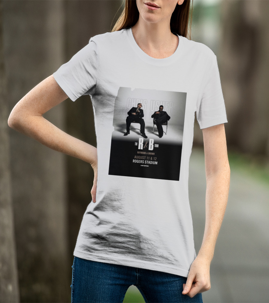 The R&B Tour Chris Usher Raymond Brown August 11 12 Rogers Stadium Live Nation T-Shirt