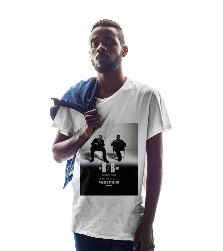 The R&B Tour Chris Usher Raymond Brown August 11 12 Rogers Stadium Live Nation T-Shirt