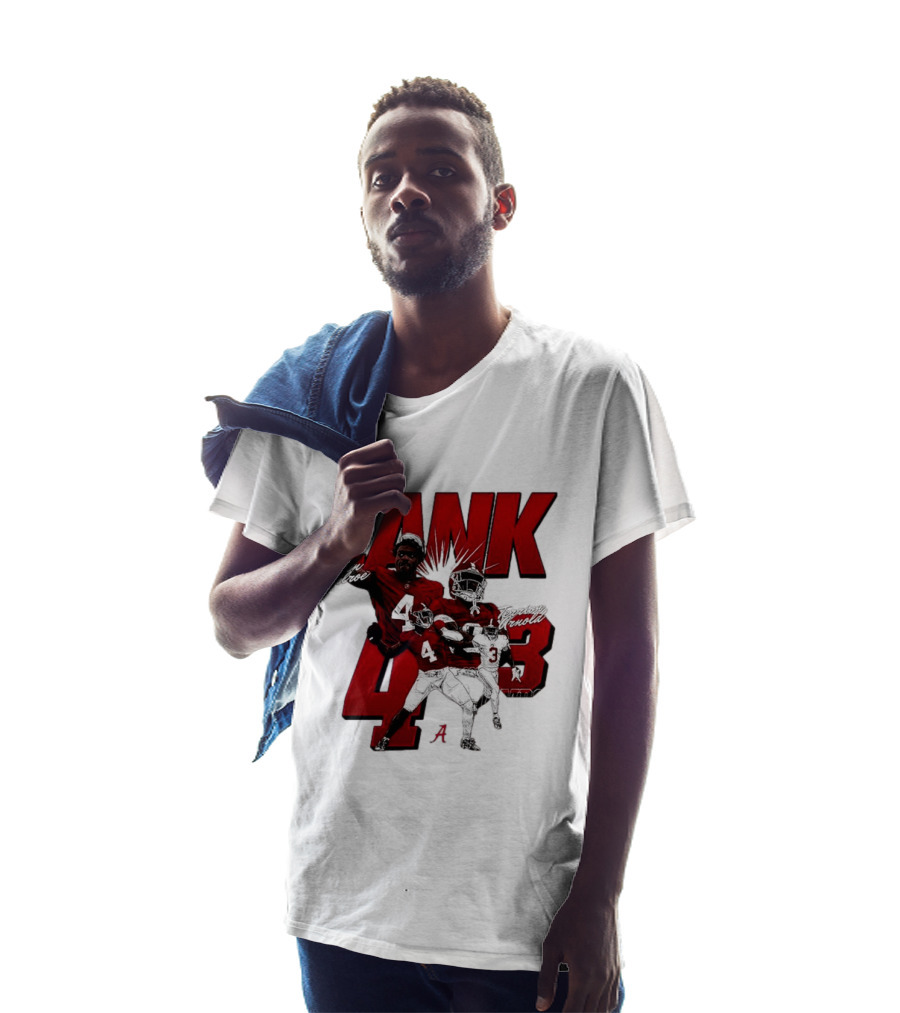 Alabama Crimson Tide Jalen Milroe Terrion Arnold Lank 4th 3 Football Caricature T-Shirt