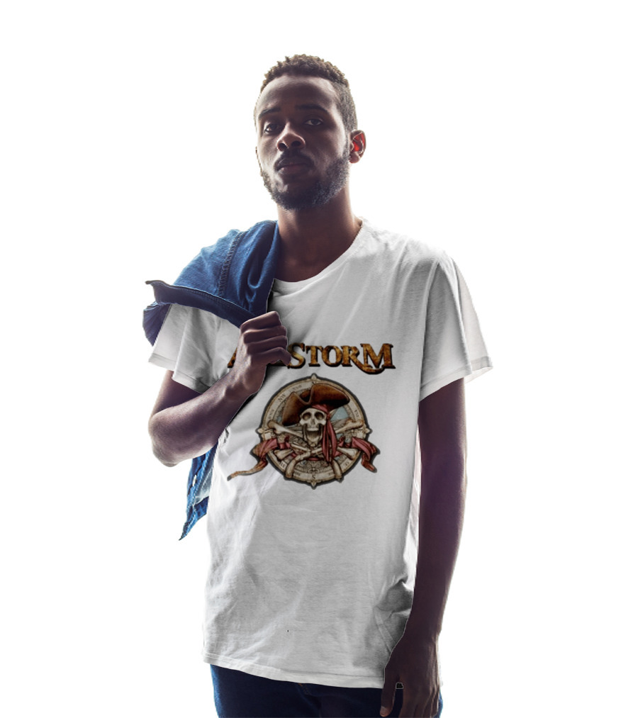 ALESTORM Pirate Skeleton Nautical Compass Skulls Crossbones T-Shirt