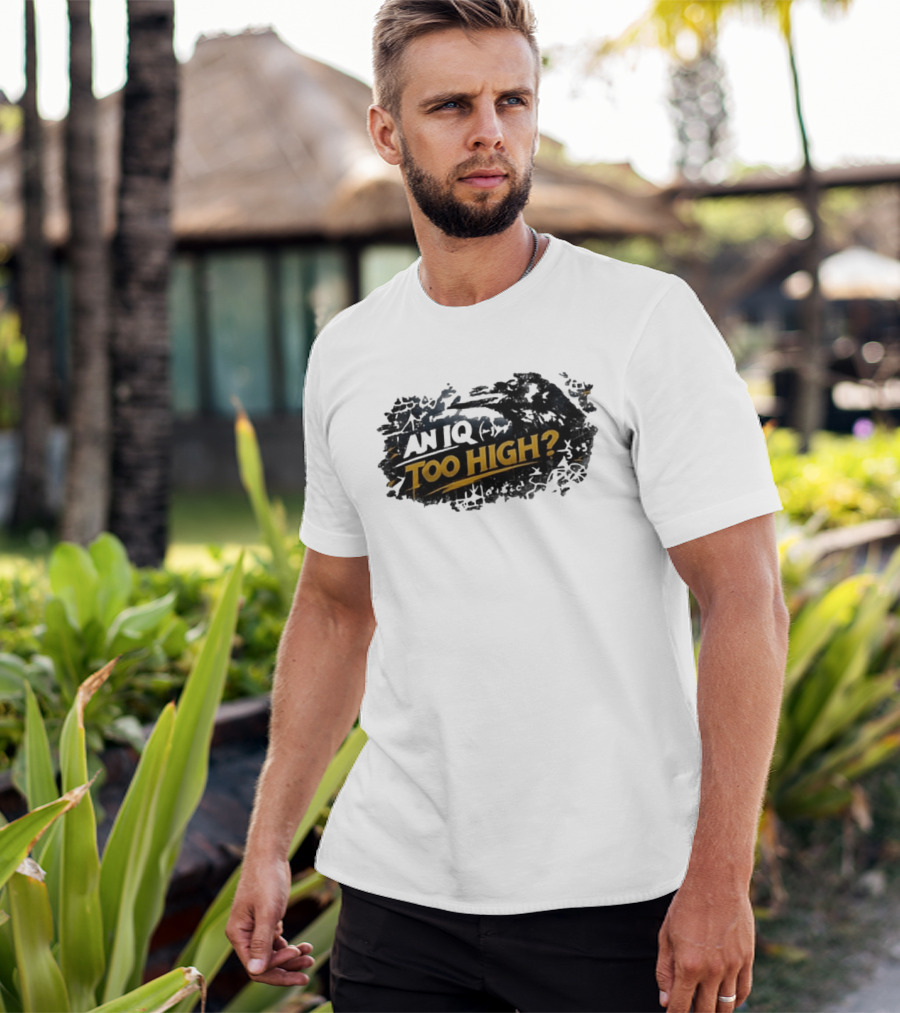 An Iq Too High? Retro Distressed T-Shirt