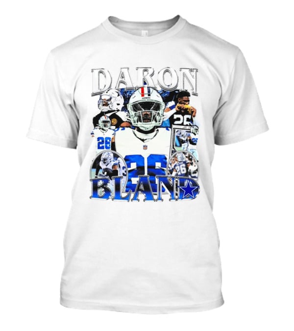 Daron Bland Dallas Cowboys 26 NFL Star Player Collage T-Shirt