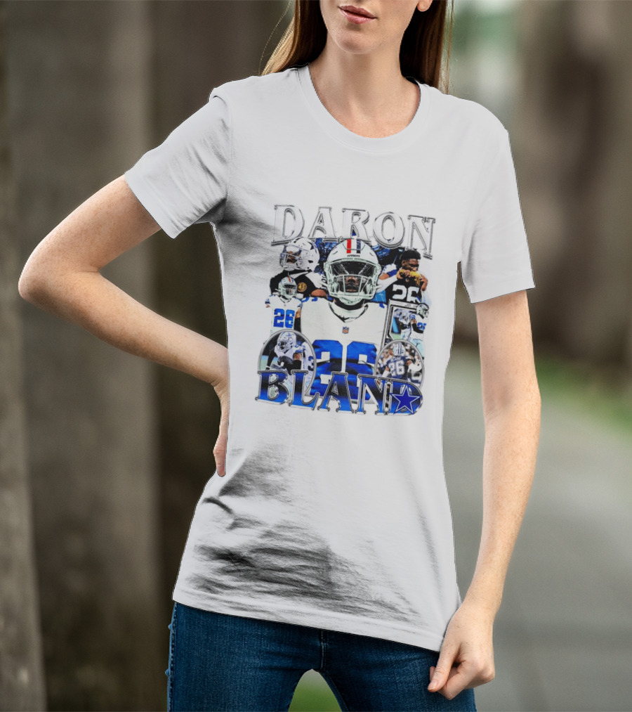 Daron Bland Dallas Cowboys 26 NFL Star Player Collage T-Shirt