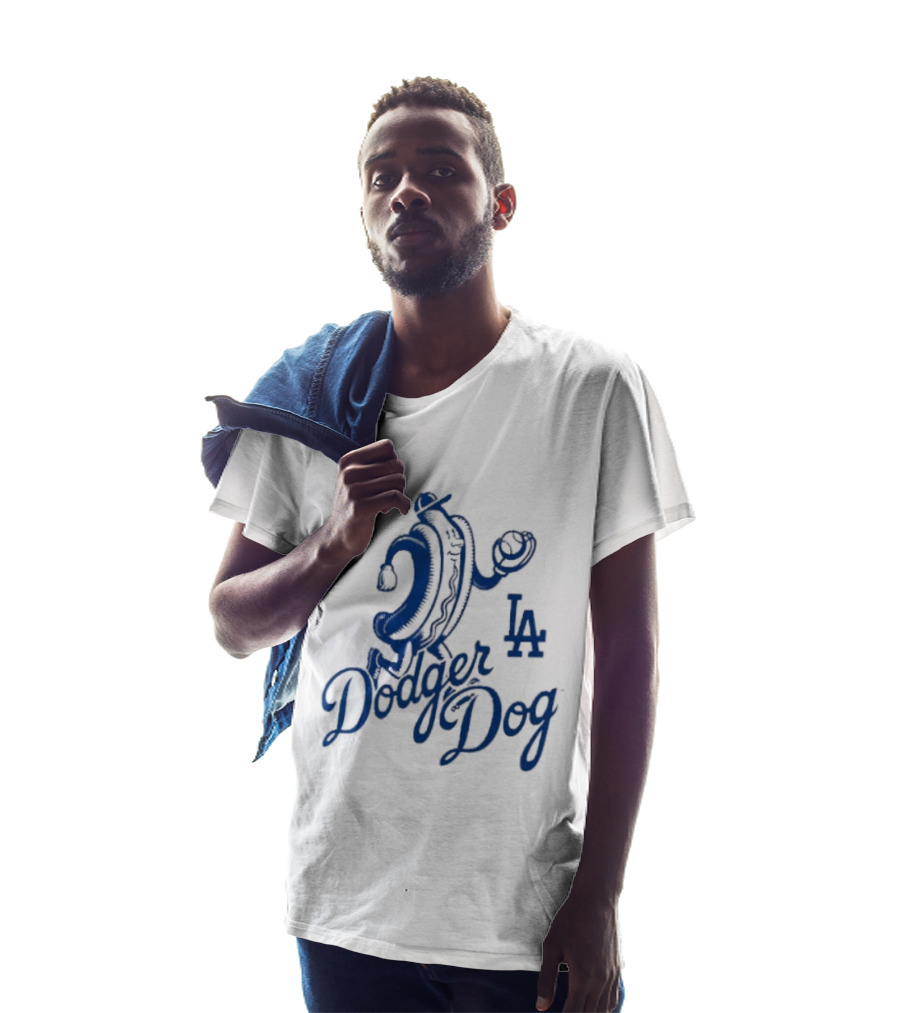 Dodger Dog LA Dodgers Hot Dog Baseball T-Shirt