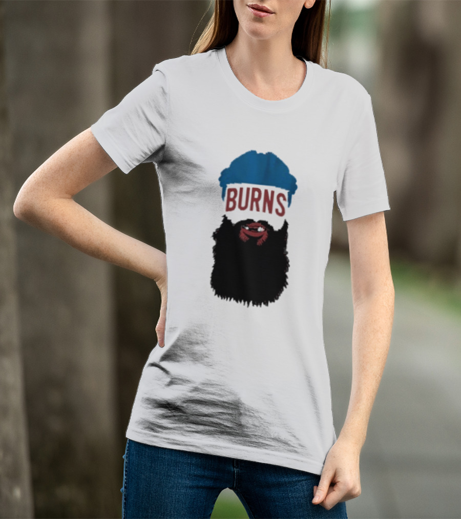 Brent Burns Beard Blue And Red Text Colorado Hockey Fan T-Shirt