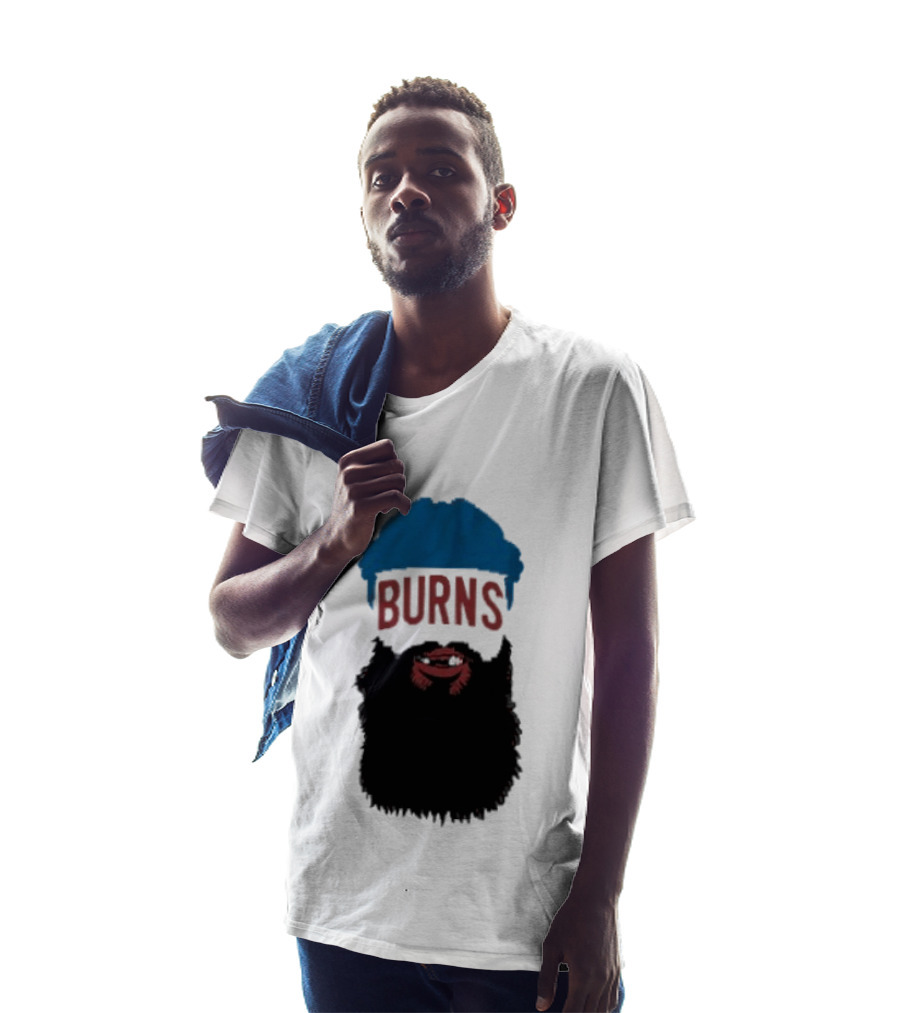 Brent Burns Beard Blue And Red Text Colorado Hockey Fan T-Shirt