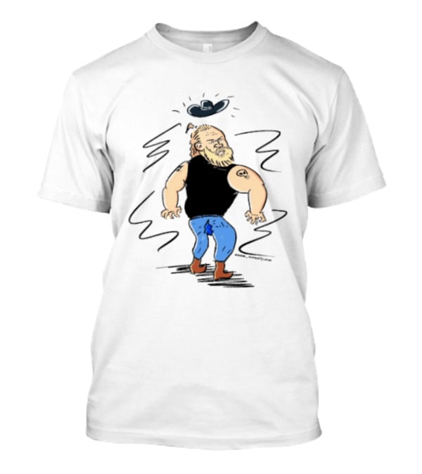 Brock Lesnar WWE Smackdown Cowboy Cartoon T-Shirt